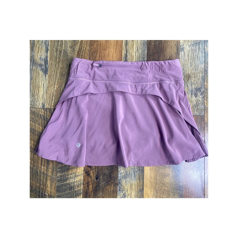 Lululemon Play Off The Pleats Skirt 13" Figue Size 4